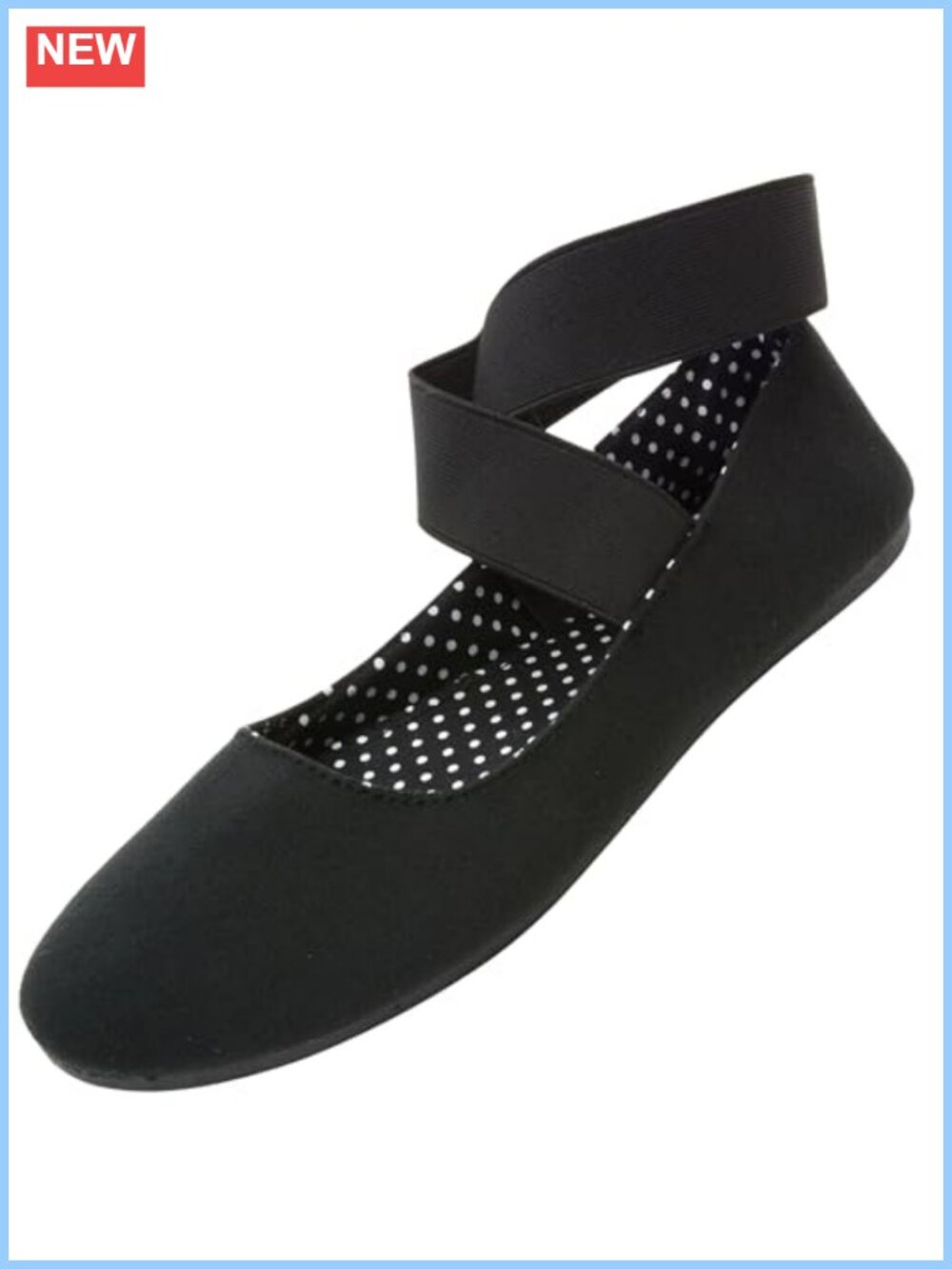 Alpine Swiss Women's Ballet Flats Elastic Ankle Strap Slip On Comfort